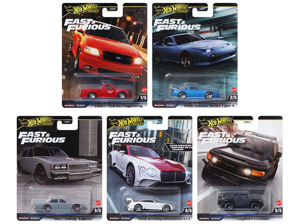 Hot Wheels 2024 Premium - Fast & Furious - Case H (Set of 5 Cars)