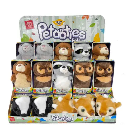 PETOOTIES - 4" Natural Animals Mini Plush