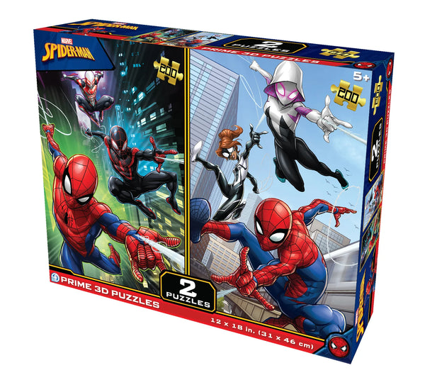 Prime 3D Puzzles: Spider-Man (2x200pc)