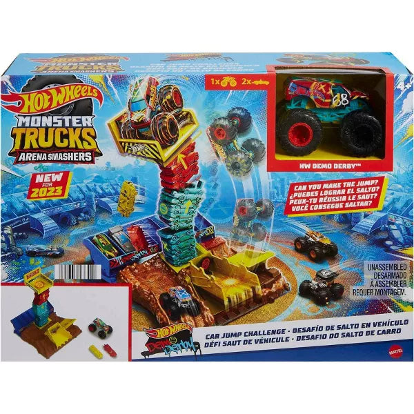 Hot Wheels Monster Trucks Car Jump Challenge