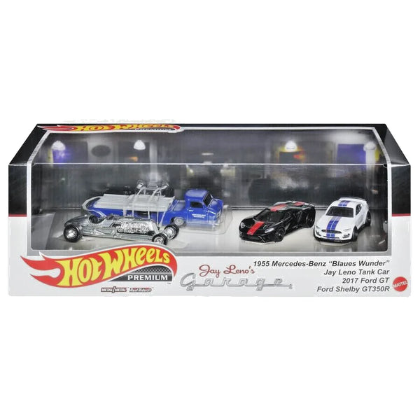 Hot Wheels 2023 4 Set Jay Leno's Garage M BENZ "Blaues Wunder" GT350 FORD GT