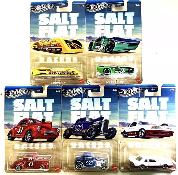 Hot Wheels Salt Flat Racers Set-HRT81-956F (Set of 5 Cars)