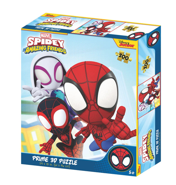 Prime 3D Puzzles:Marvel's Spidey and His Amazing Friends (200pc)