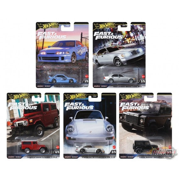 Hot Wheels Fast & Furious Premium 2024  Set Of 5 Cars - HNW46-956G