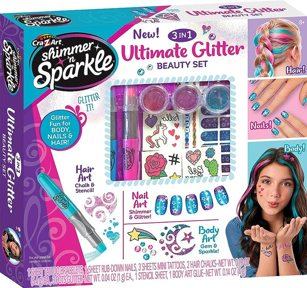 Cra-Z-Art Shimmer And Sparkle 3 In 1 Ulitmate Beauty Set