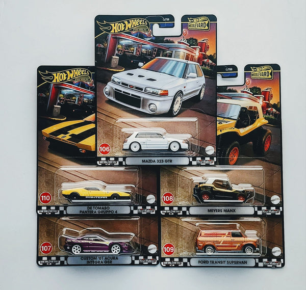 Hot Wheels Boulevard Assortment Dash Y (Set of 5) GJT68