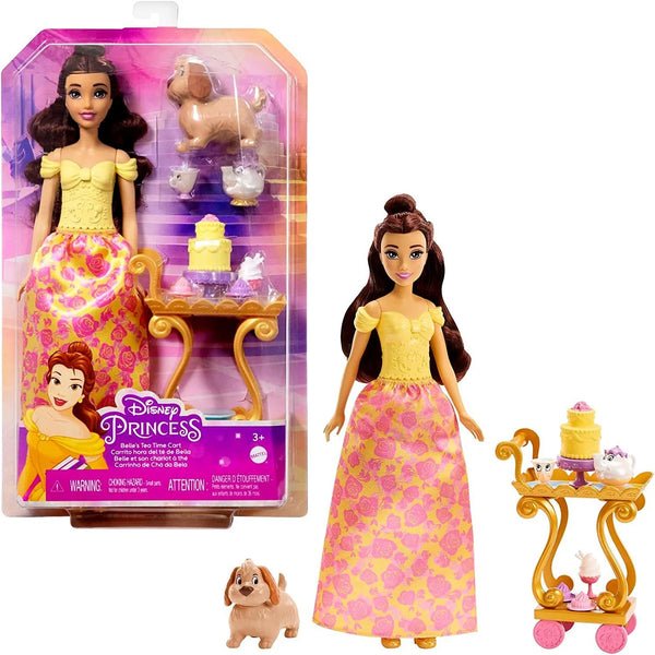 Disney Princess: Belle's Tea Time Cart - Doll Playset