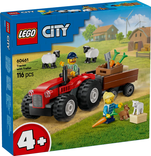 LEGO City 60461 Red Farm Tractor with Trailer & Sheep