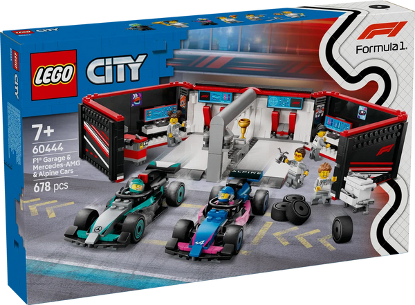 LEGO City 60444 F1 Garage & Mercedes-AMG & Alpine Cars