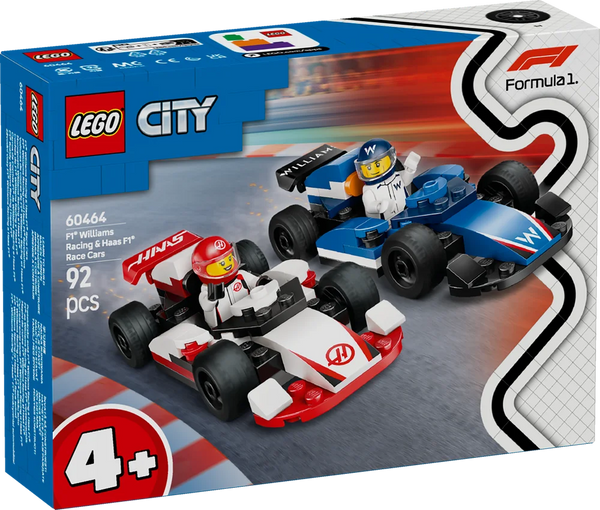 LEGO City 60464 F1 Williams Racing & Haas F1 Race Cars