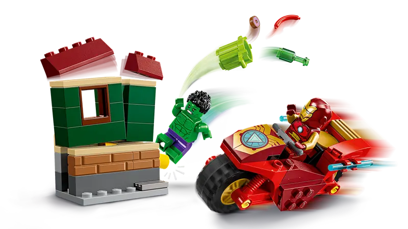 LEGO Marvel 76287 Iron Man with Bike and The Hulk Toys101