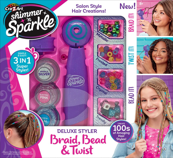 Shimmer N Sparkle: Deluxe Styler Braid - Bead & Twist