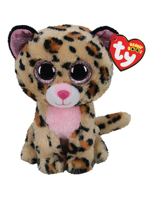 Ty Beanie Boo Medium Livvie Leopard