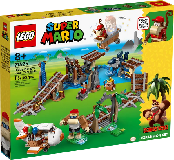 LEGO MARIO 71425 Diddy Kong's Mine Cart Ride Expansion Set