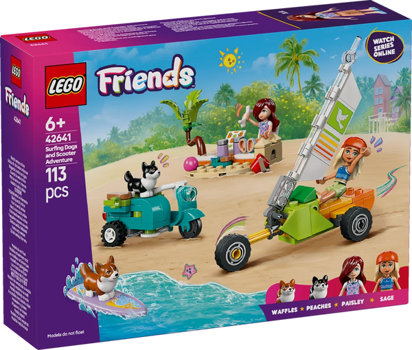 LEGO Friends 42641 Surfing Dogs and Scooter Adventure