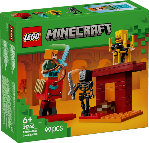 LEGO Minecraft 21266 The Nether Lava Battle