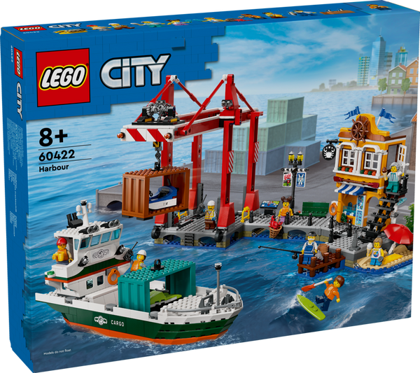 LEGO City 60422 Seaside Harbour with Cargo Ship