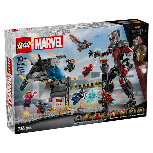 LEGO 76314 Captain America: Civil War Action Battle