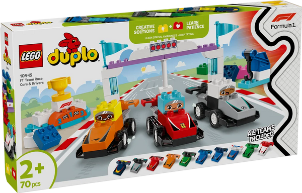 LEGO DUPLO 10445 F1 Team Race Cars & Drivers