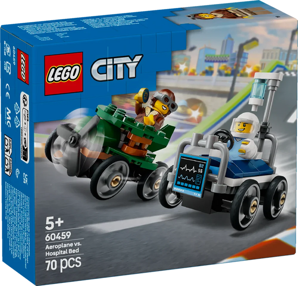 LEGO City 60459 Aeroplane vs. Hospital Bed Race Car Pack