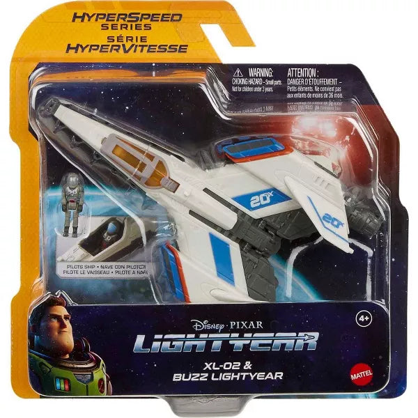 Disney Pixar Lightyear Hyperspeed Series XL-02 Spaceship with Mini Buzz Lightyear Figure