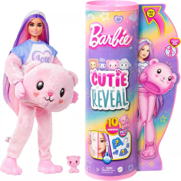 Barbie Cutie Reveal Cozy Cute Tees Series Teddy Bear Doll