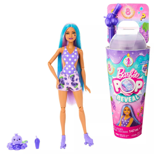 Barbie Pop Reveal Fruit Series Grape Fizz Doll