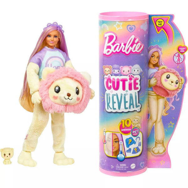 Barbie Cutie Reveal Cozy Cute Tees Series Lion Doll