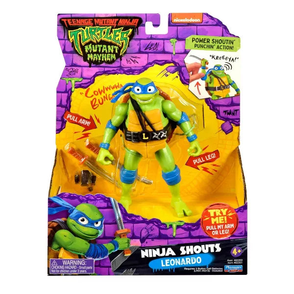 Teenage Mutant Ninja Turtles: Mutant Mayhem Ninja Shouts Leonardo Action Figure