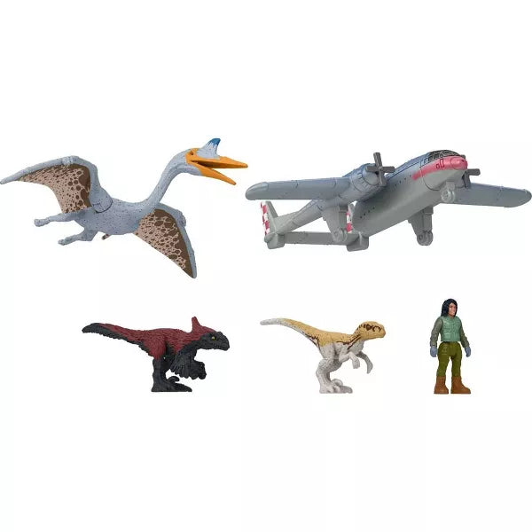 Jurassic World Dominion MINIS Flight Or Fight Figure 5 Pack