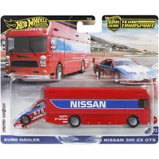 Hot Wheels Premium Euro Hauler & 1994 Nissan 300 ZX GTS 1:64 Diecast