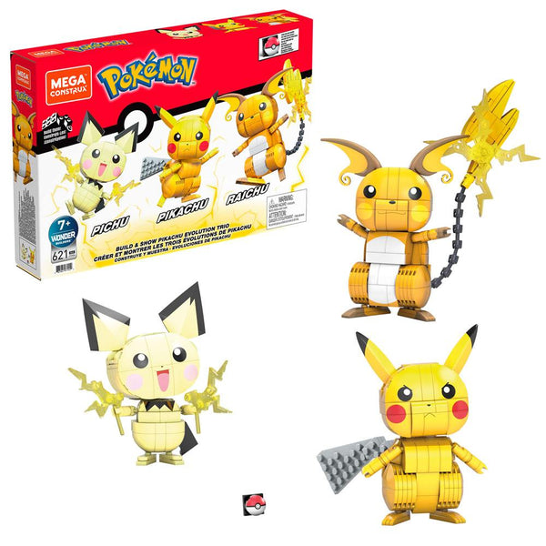 Pokemon Build and Show Pikachu Evolution Trio