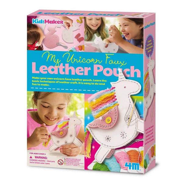 4M Kidz Maker My Own Unicorn Faux Leather Pouch - 4M - Toys101