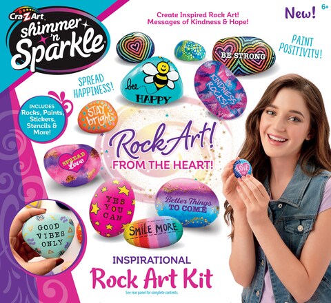 Cra-z-Art Shimmer And Sparkle Rock Art