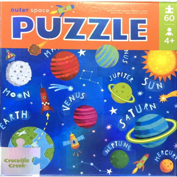 Crocodile Creek Outer Space Foil Puzzle 60pc