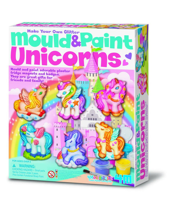 4M Mould & Paint Your Own Glitter Unicorns