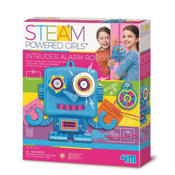 4M Steam Powered Kids Intruder Alarm Robot