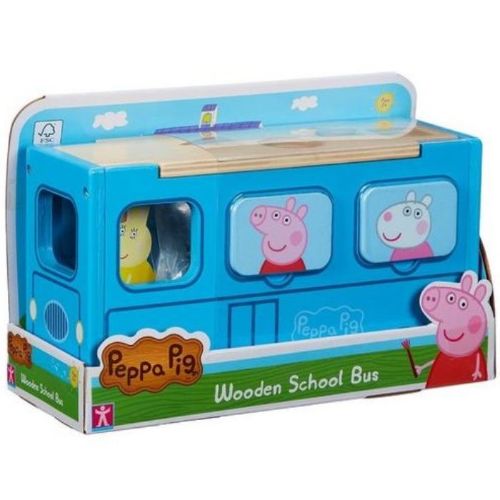 Peppa Pig Wood Play School Bus