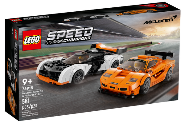 LEGO Speed Champions 76918 McLaren Solus GT & McLaren F1 LM