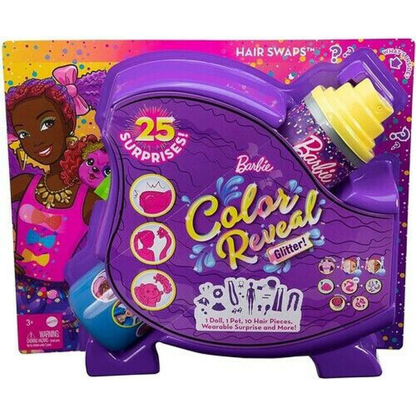 Barbie Color Reveal Glitter Doll Purple